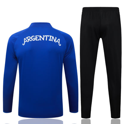 2026 Argentina Blue Half Zip Training Suit Adults Or Children
