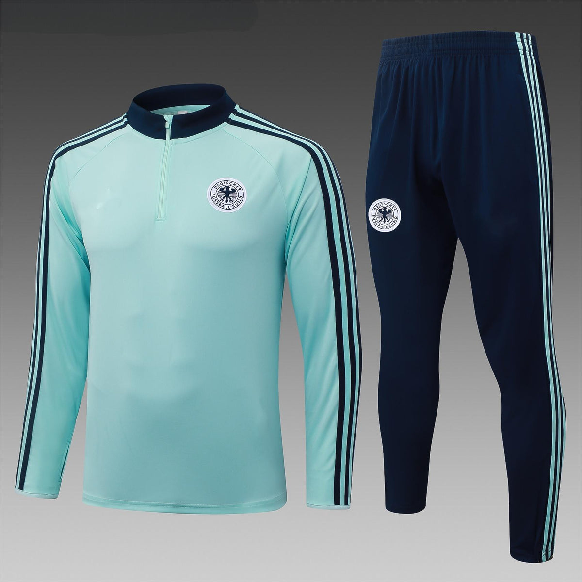 2026 Germany Light Green Half Zip Training Suit Adults Or Children