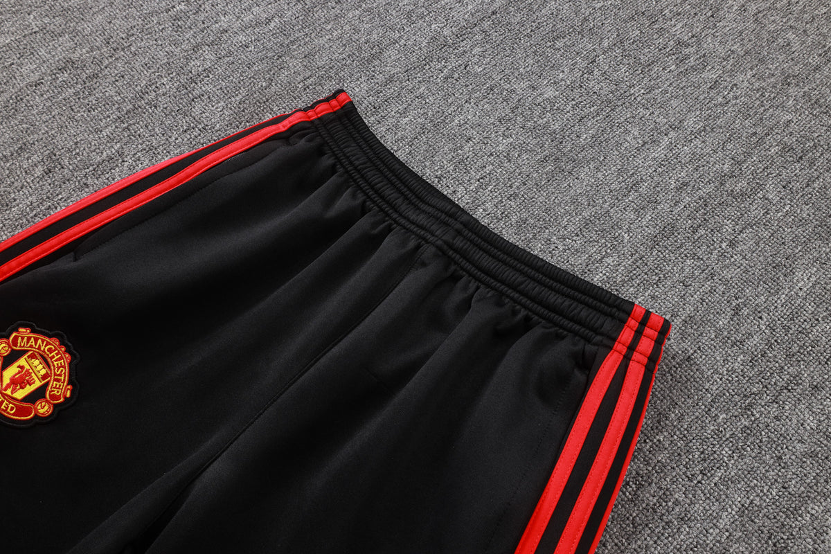 2026-27 Manchester United Black Red Sides Full Zip Training Suit Adults Or Children
