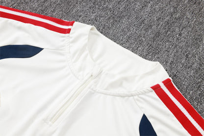 2026-27 Bayern Munich Beige Half Zip Training Suit Adults Or Children