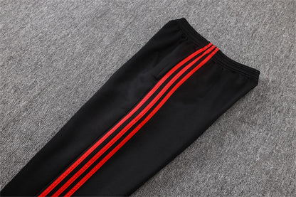 2026-27 Manchester United Black Red Sides Full Zip Training Suit Adults Or Children