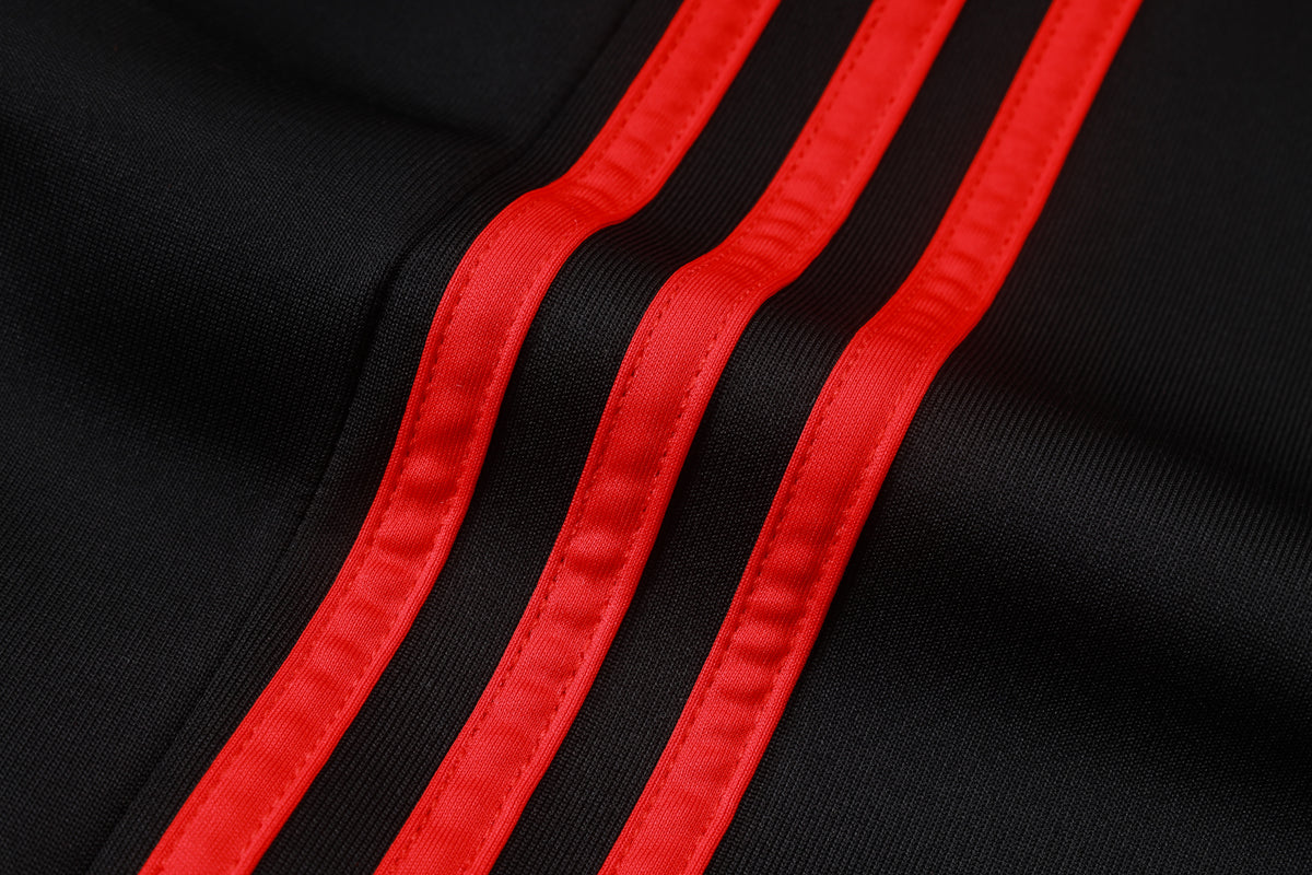 2026-27 Manchester United Black Red Sides Full Zip Training Suit Adults Or Children
