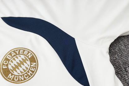 2026-27 Bayern Munich Beige Half Zip Training Suit Adults Or Children