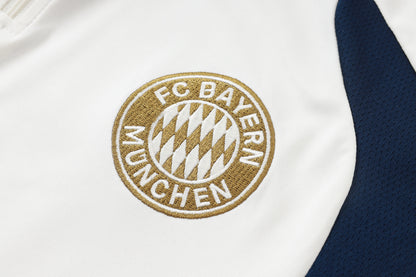 2026-27 Bayern Munich Beige Half Zip Training Suit Adults Or Children