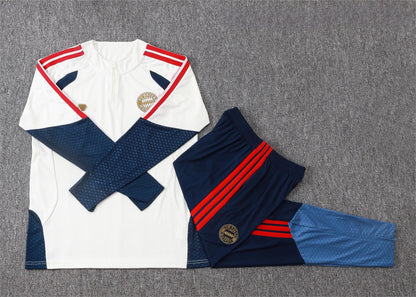 2026-27 Bayern Munich Beige Half Zip Training Suit Adults Or Children