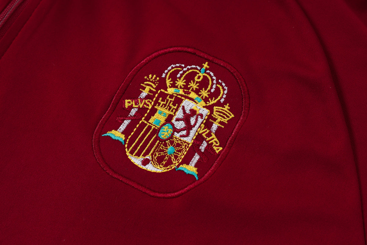 2026 Spain Jujube Half Zip Training Suit Adults Or Children