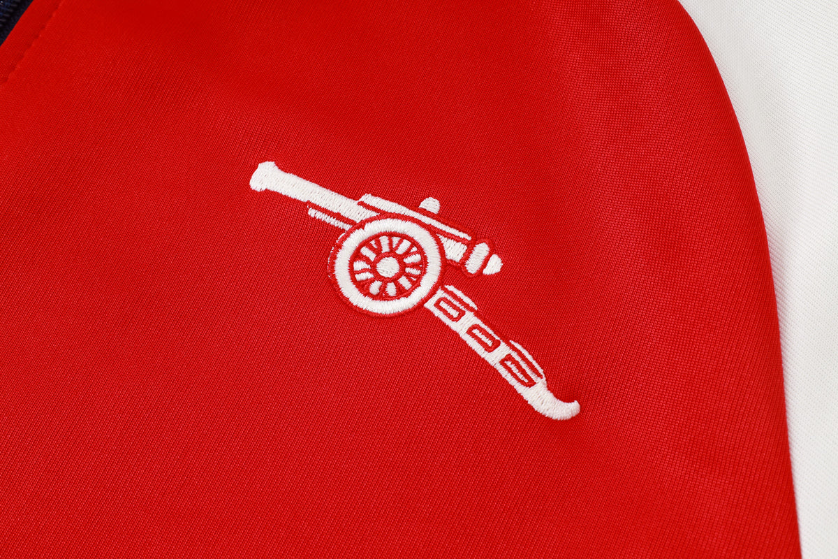 2026-27 Arsenal Red White Full Zip Training Suit Adults Or Children