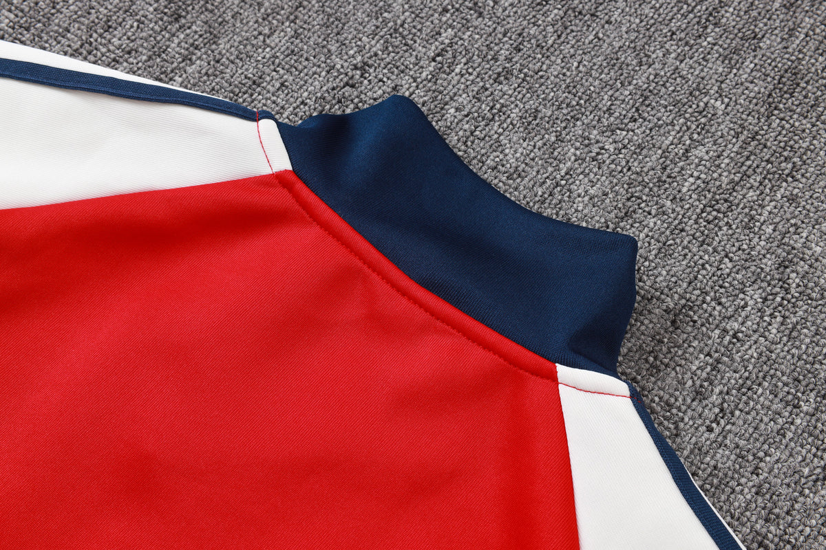2026-27 Arsenal Red White Full Zip Training Suit Adults Or Children