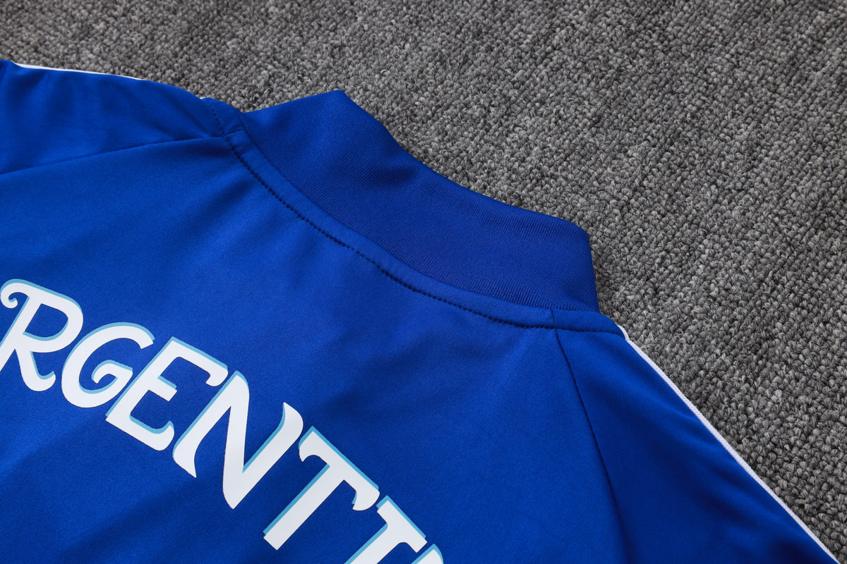 2026 Argentina Blue Half Zip Training Suit Adults Or Children