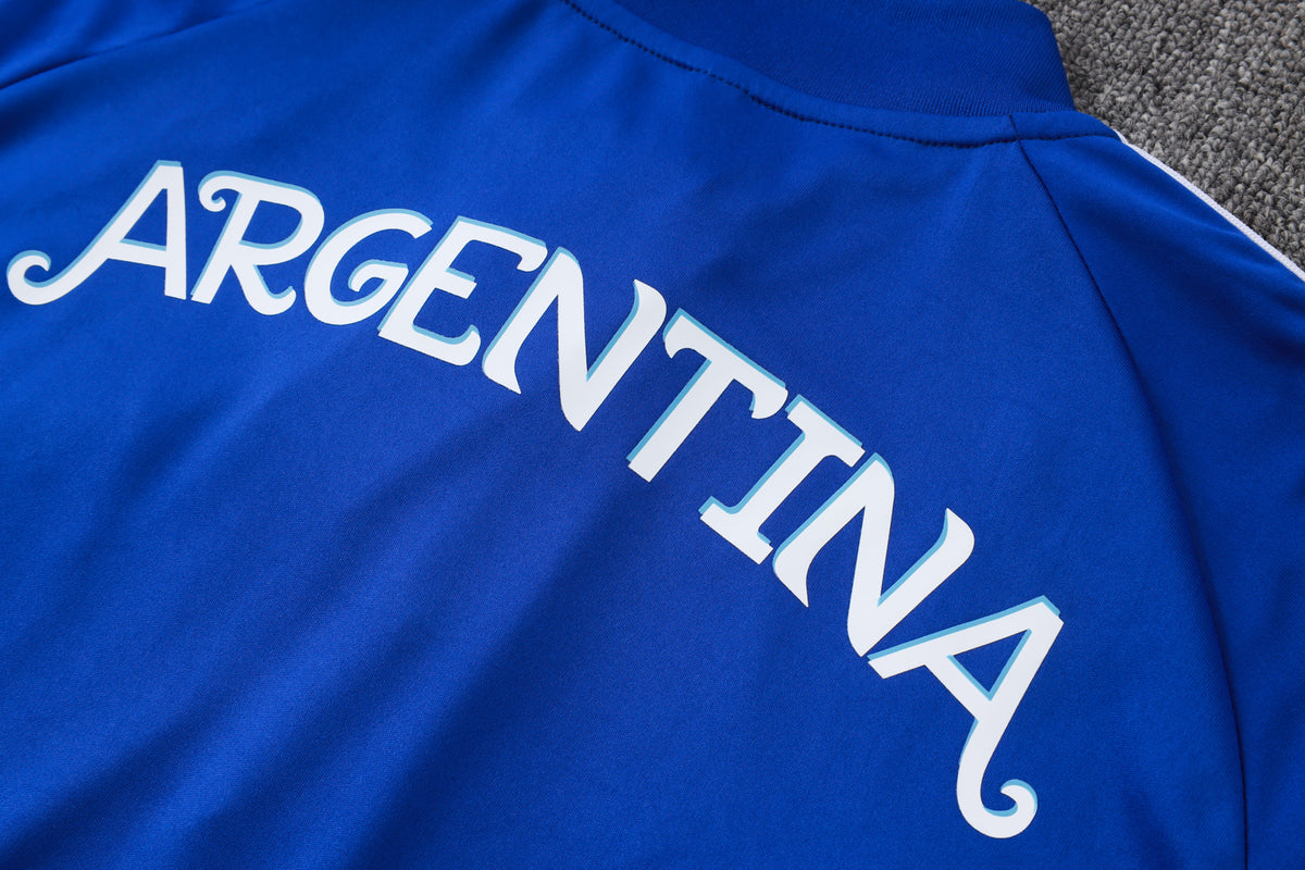 2026 Argentina Blue Half Zip Training Suit Adults Or Children
