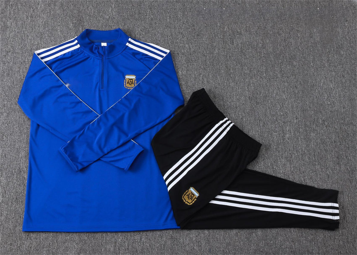 2026 Argentina Blue Half Zip Training Suit Adults Or Children