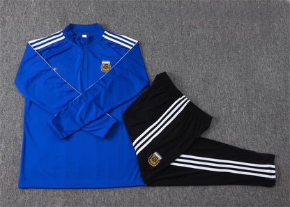 2026 Argentina Blue Half Zip Training Suit Adults Or Children