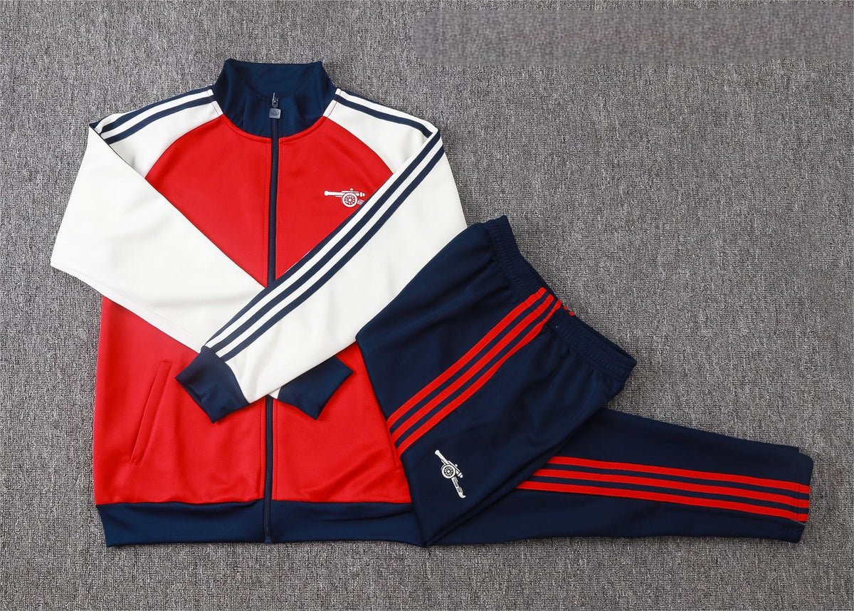 2026-27 Arsenal Red White Full Zip Training Suit Adults Or Children