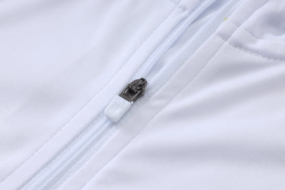 2026-27 Real Madrid White Yellow Ribbon Half Zip Training Suit Adults Or Children