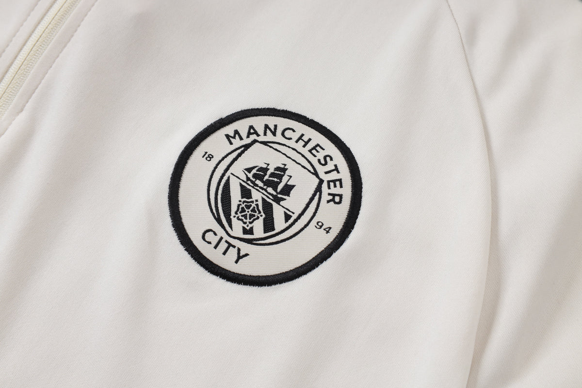 2026-27 Manchester City Beige Half Zip Training Suit Adults Or Children