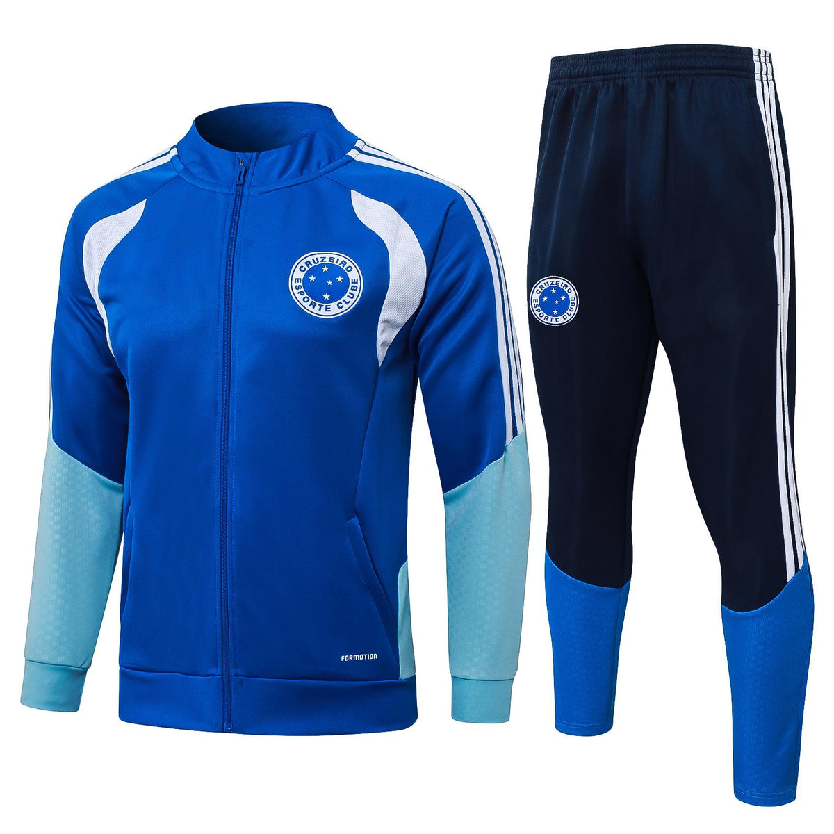 2026-27 Cruzeiro Color Blue Full Zip Training Suit Adults Or Children