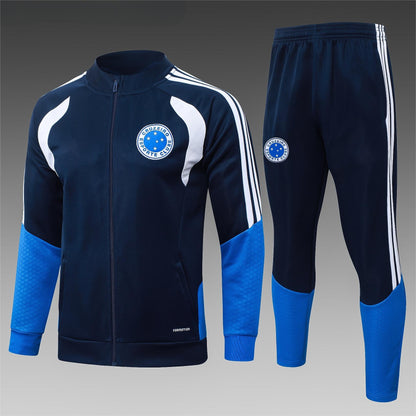 2026-27 Cruzeiro Sapphire Blue Full Zip Training Suit Adults Or Children