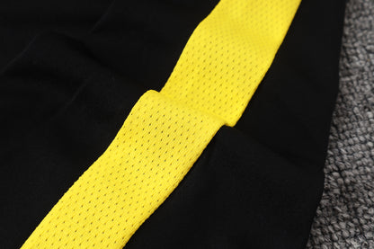 2026 Brazil Black Yellow Half Zip Training Suit Adults Or Children
