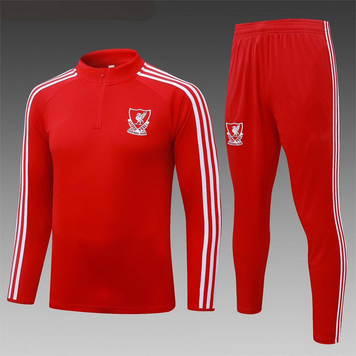 2026-27 Liverpool Red Half Zip Training Suit Adults Or Children