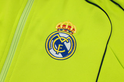 2025-26 Real Madrid Chándal de entrenamiento verde hierba con cremallera larga Tallas S-2XL