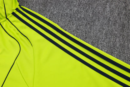 2025-26 Real Madrid Chándal de entrenamiento verde hierba con cremallera larga Tallas S-2XL