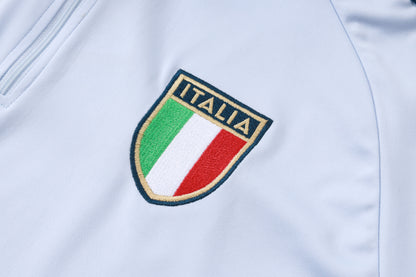 2026 Italy Blue Half Zip Training Suit Adults Or Children