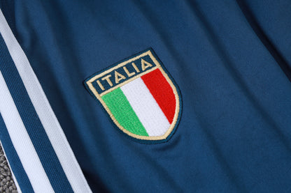 2026 Italy Blue Half Zip Training Suit Adults Or Children