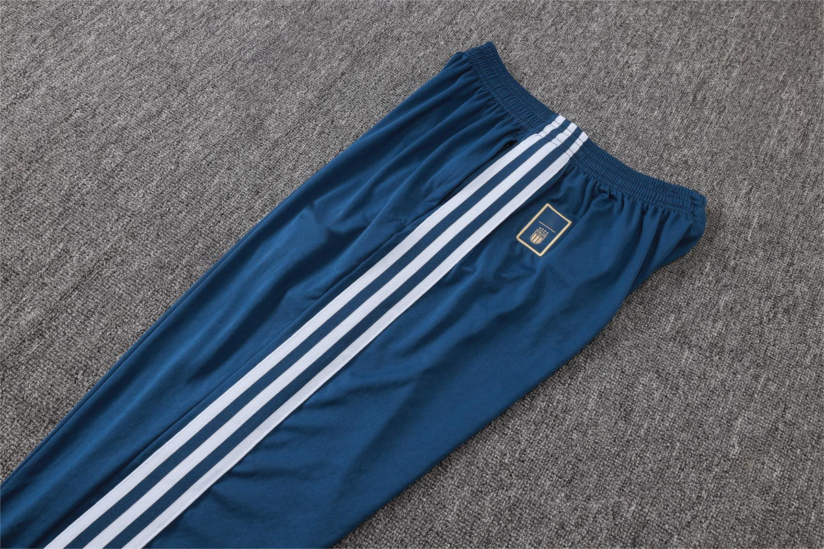 2026 Italy Blue Half Zip Training Suit Adults Or Children