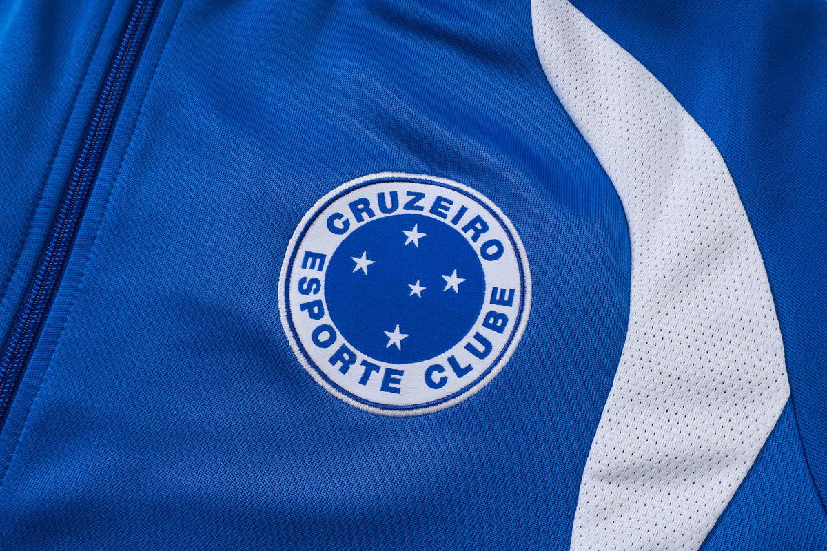 2026-27 Cruzeiro Color Blue Full Zip Training Suit Adults Or Children