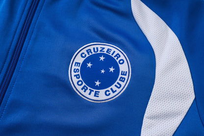 2026-27 Cruzeiro Color Blue Full Zip Training Suit Adults Or Children
