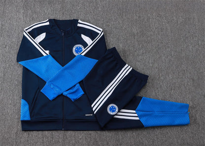 2026-27 Cruzeiro Sapphire Blue Full Zip Training Suit Adults Or Children