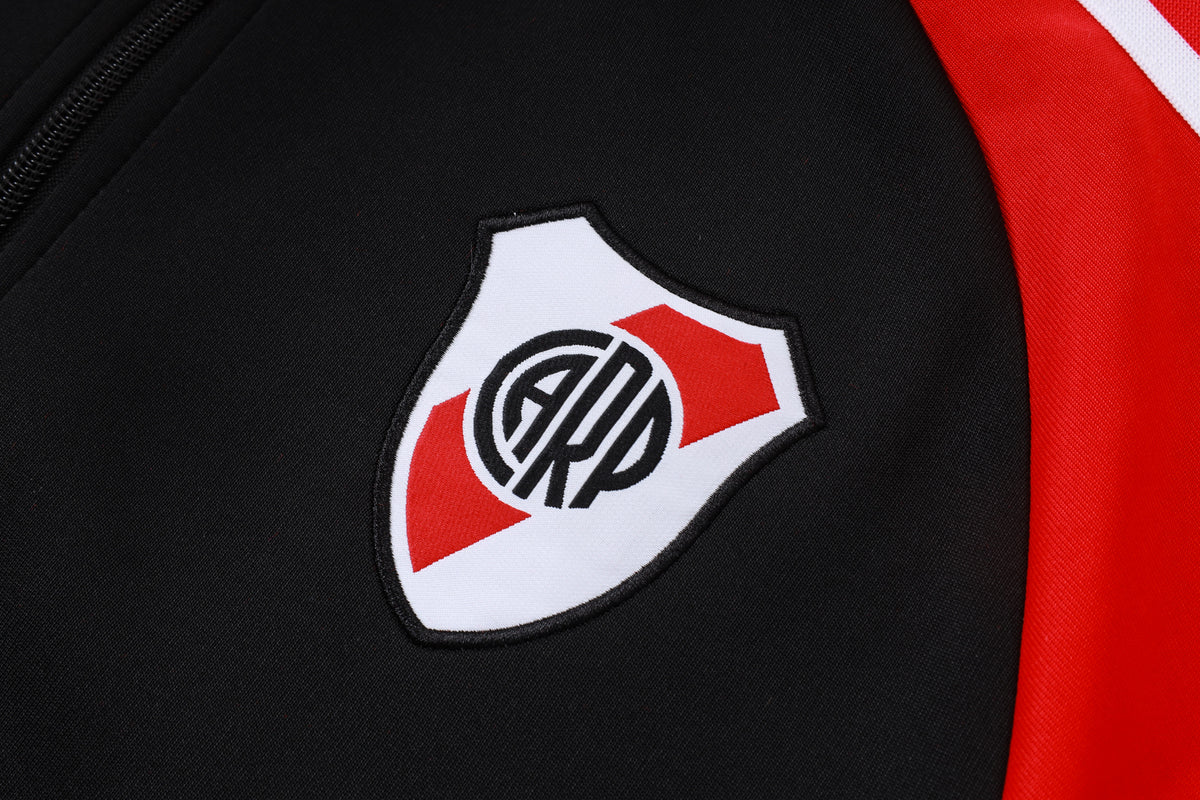 2026-27 River Plate Black Full Zip Training Suit Adults Or Children