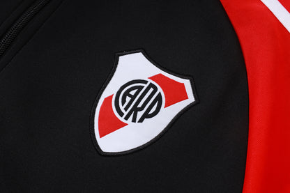 2026-27 River Plate Black Full Zip Training Suit Adults Or Children