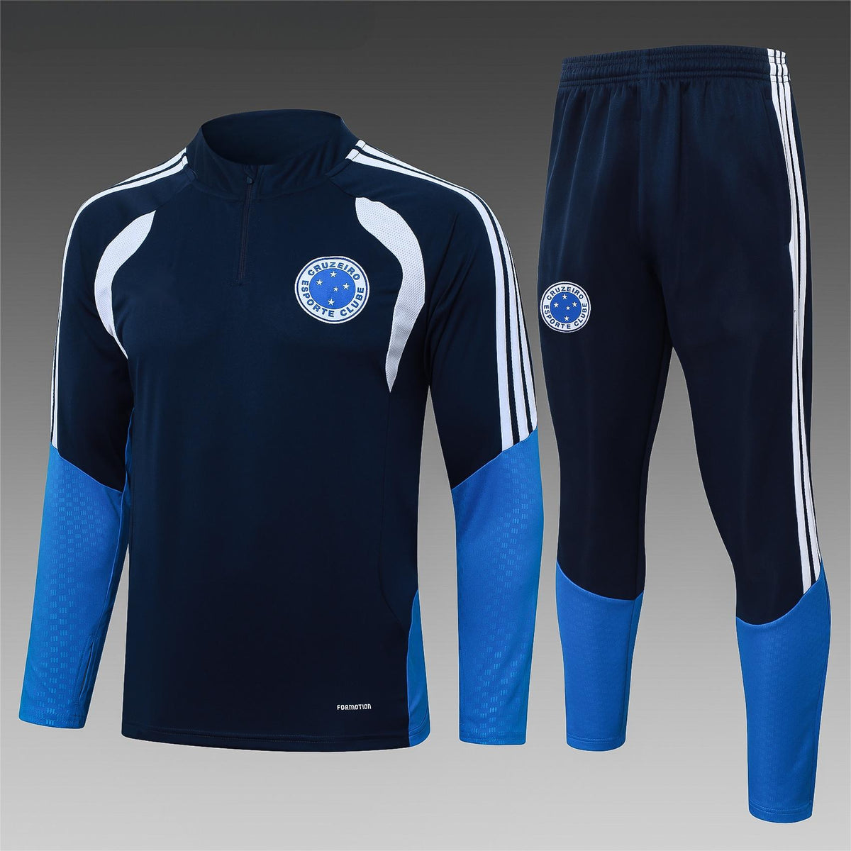 2026-27 Cruzeiro Sapphire Blue Half Zip Training Suit Adults Or Children