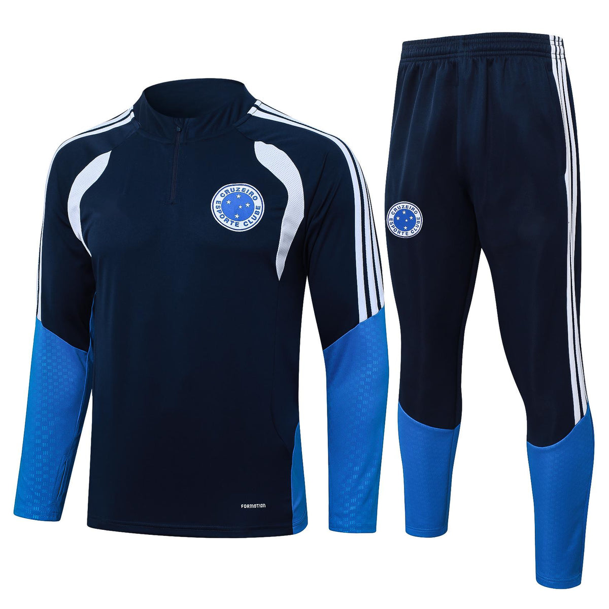 2026-27 Cruzeiro Sapphire Blue Half Zip Training Suit Adults Or Children