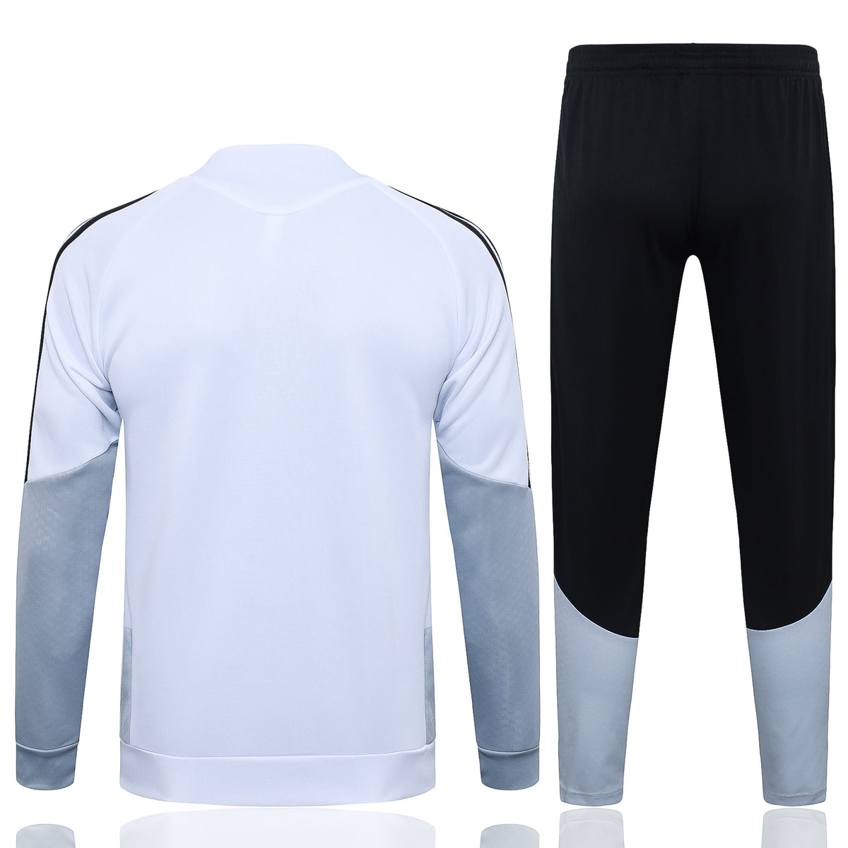 2026-27 Real Madrid White Black Full Zip Training Suit Adults Or Children