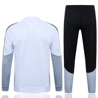 2026-27 Real Madrid White Black Full Zip Training Suit Adults Or Children