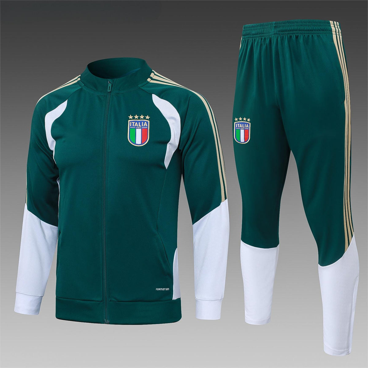 2026 Italy Green Full Zip Training Suit Adults Or Children