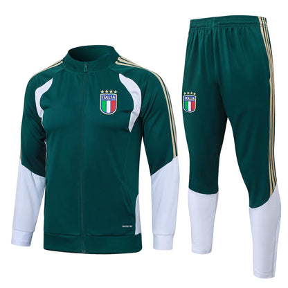 2026 Italy Green Full Zip Training Suit Adults Or Children