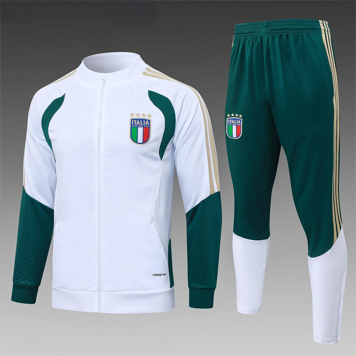 2026 Italy White Full Zip Training Suit Adults Or Children