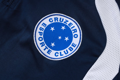 2026-27 Cruzeiro Sapphire Blue Half Zip Training Suit Adults Or Children