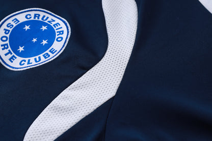 2026-27 Cruzeiro Sapphire Blue Half Zip Training Suit Adults Or Children