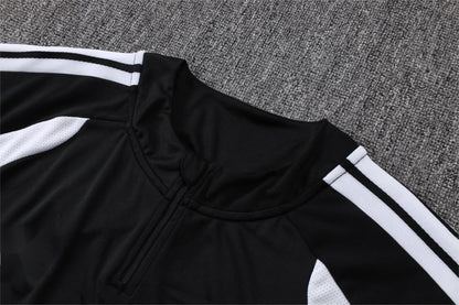 2026-27 Real Madrid Black Half Zip Training Suit Adults Or Children