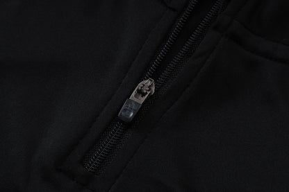 2026-27 Real Madrid Black Half Zip Training Suit Adults Or Children