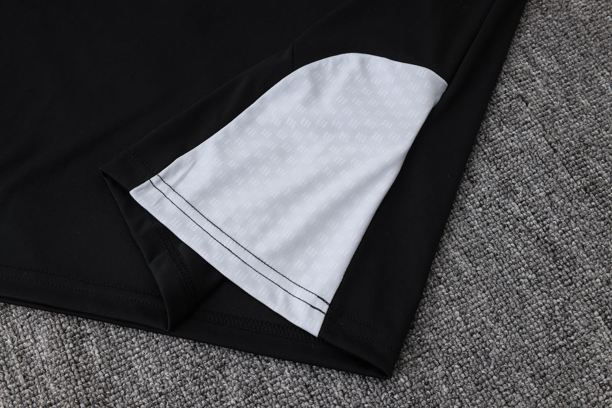 2026-27 Real Madrid Black Half Zip Training Suit Adults Or Children