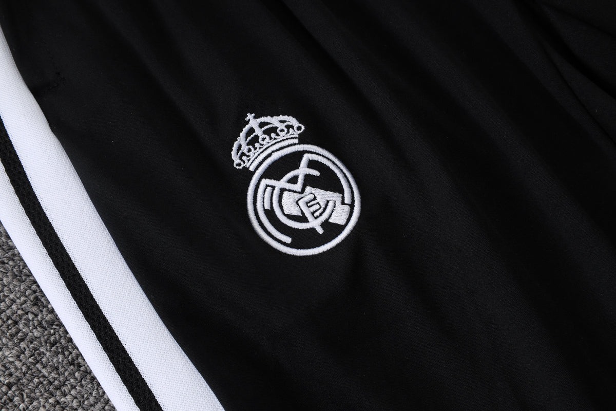 2026-27 Real Madrid Black Half Zip Training Suit Adults Or Children