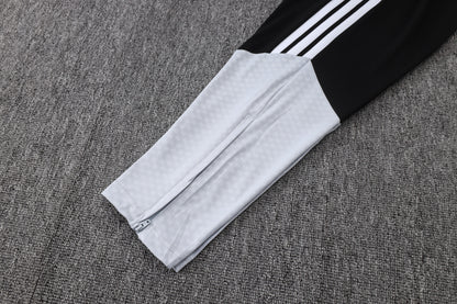 2026-27 Real Madrid Black Half Zip Training Suit Adults Or Children