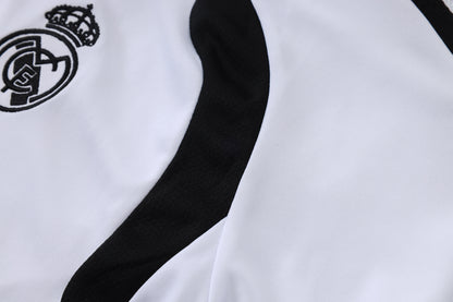 2026-27 Real Madrid White Half Zip Training Suit Adults Or Children