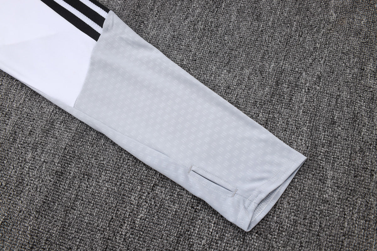 2026-27 Real Madrid White Half Zip Training Suit Adults Or Children