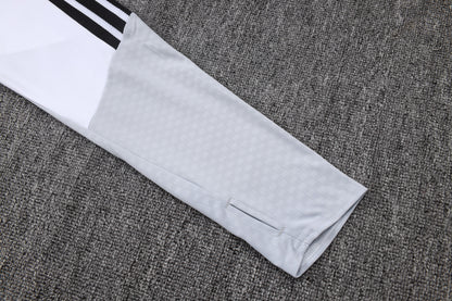2026-27 Real Madrid White Half Zip Training Suit Adults Or Children